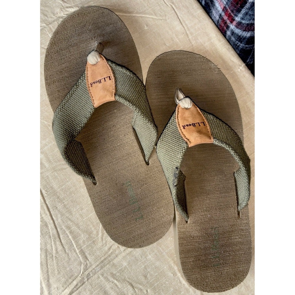 L.L. Bean men's flip-flops 8‎ Medium Summer Gym Cruise Beach